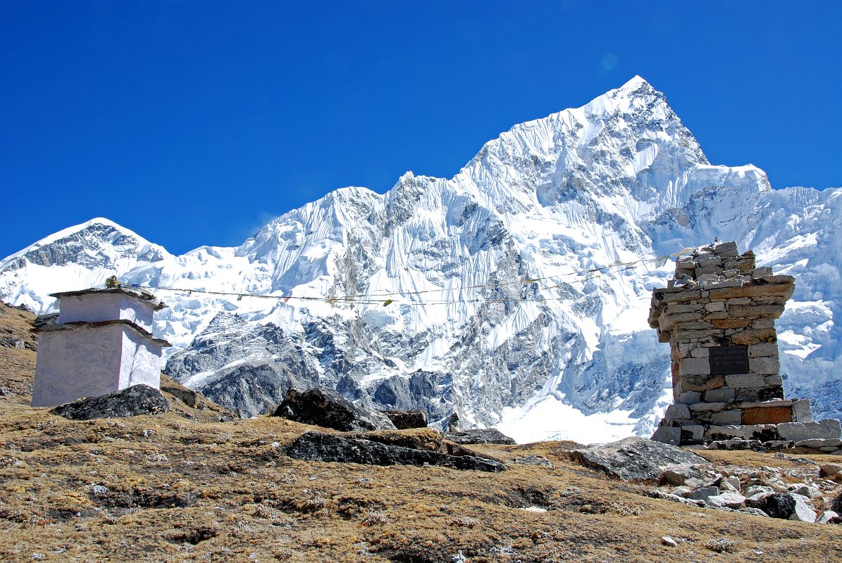 12 Memorial Chorten Next To Gorak Shep For Rob Hall, Doug Hansen, Andy Harris, Yasuko Namba With Nuptse